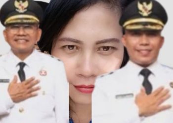 Bupati dan Wakil Bupati Simalungun dengan latar belakang Guru BP SMP Negeri 2 Hatonduhan