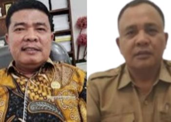 Ketua Komisi IV DPRD Simalungun Abdul Razak Siregar dan Kepala Dinas Pendidikan Sudiahman Sumbayak