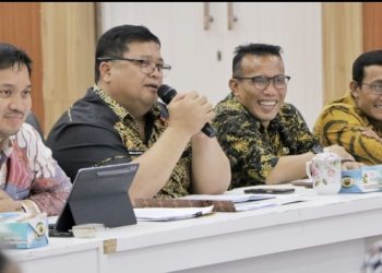 Sekda Simalungun Mixnon Simamora didampingi Plt Kepala BPKPD Simson Sauttua Pardomuan (Dok Kominfo)