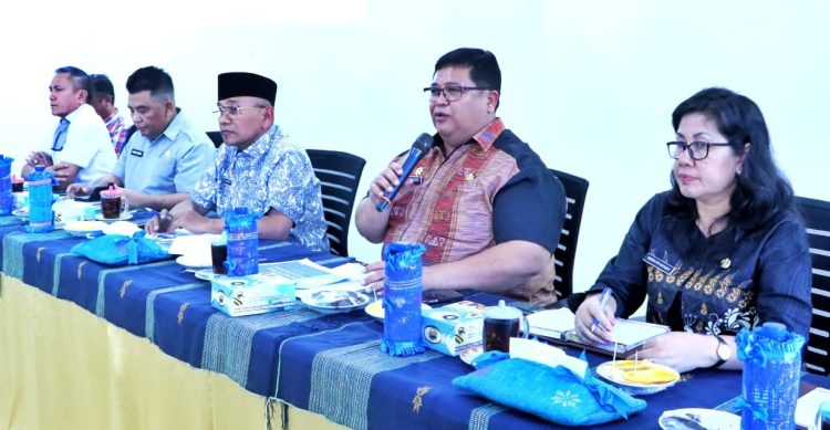 Pasca rakor di kantor Camat Tapian Dolok, dipimpin Bupati Simalungun