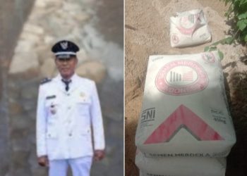 Pangulu Margo Mulyo, TPT (Tembok Penahan Tanah) dan semen Merdeka PPC 40 Kg