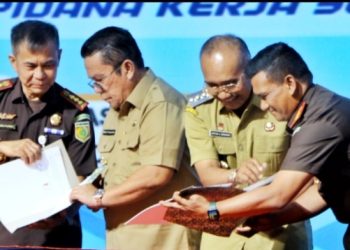 Bupati Simalungun, Walikota Pematang Siantar pasca penandatanganan MoU berlangsung