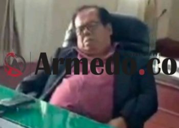 Ketua Fraksi Nasdem DPRD Simalungun inisial RBS pasca terpantau tertidur pulas dalam ruang paripurna