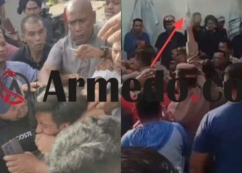 TKP dekat kantor Pangulu Nagori Rambung Merah, Kecamatan Siantar