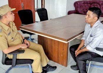 Wabup Benny Gusman Sinaga bersama Dirut Perumda Agromadear