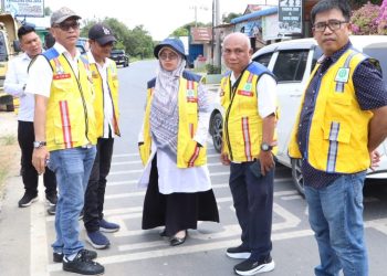 Tim BBPJN bersama Dinas PUTR Simalungun pasca proses serah terima hibah Barang Milik Negara (BMN) berupa hasil preservasi jalan