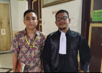 Kuasa Hukum Korban Penganiayaan Hermanto H.S bersama fatner