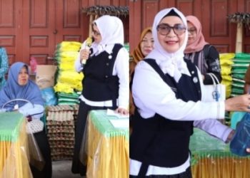 Ketua TP PKK Simalungun Darmawati Anton Achmad Saragih pasca kegiatan