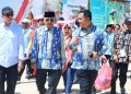 Bupati Anton Achmad Saragih didampingi Kadis Pertanian Simalungun Janri Saragih