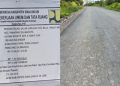 Plang proyek dan realisasi rekonstruksi jalan