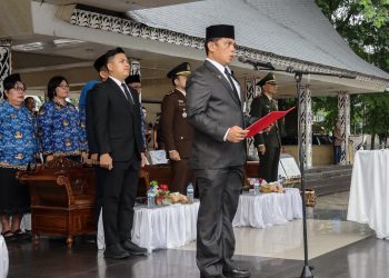 Peringatan Hari Kesaktian Pancasila di Pematangsiantar Berlangsung Ditengah Guyuran Hujan