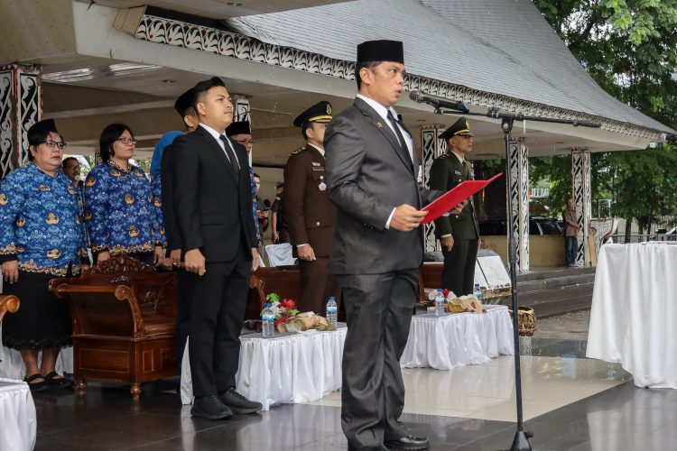 Peringatan Hari Kesaktian Pancasila di Pematangsiantar Berlangsung Ditengah Guyuran Hujan