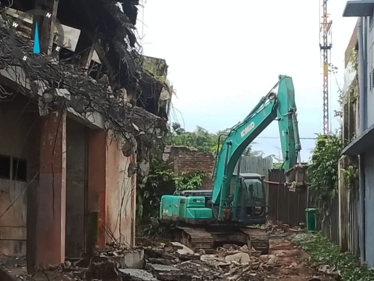 Perobohan Gedung IV Pasar Horas Siantar Berlangsung Sesuai Progres