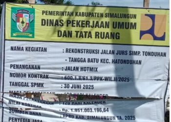 PENGASPALAN JALAN TANGGA BATU, MENEBAR ANCAMAN MAUT BAGI PELINTAS