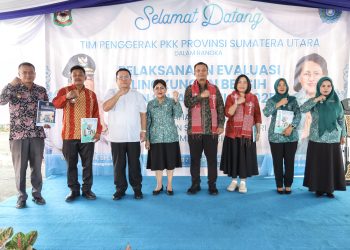 TP PKK Sumut Evaluasi Kelurahan Bah Sorma Siantar