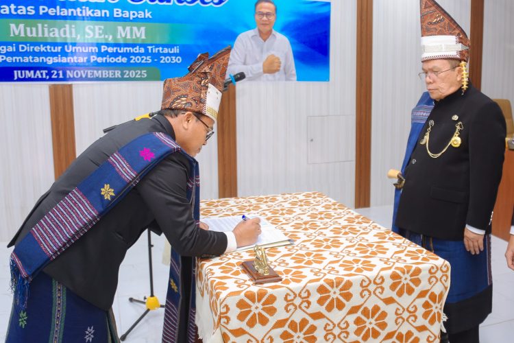 Muliadi Dilantik Jadi Direktur Umum Perumda Tirta Uli Siantar