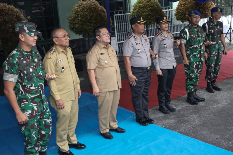 Wali Kota Bersama Dandenpom I/1 Pematangsiantar Sambut Kunker Danpuspomad