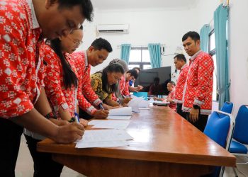 ASN dan PPPK Diskominfo Siantar Tandatangani Perjanjian Kinerja