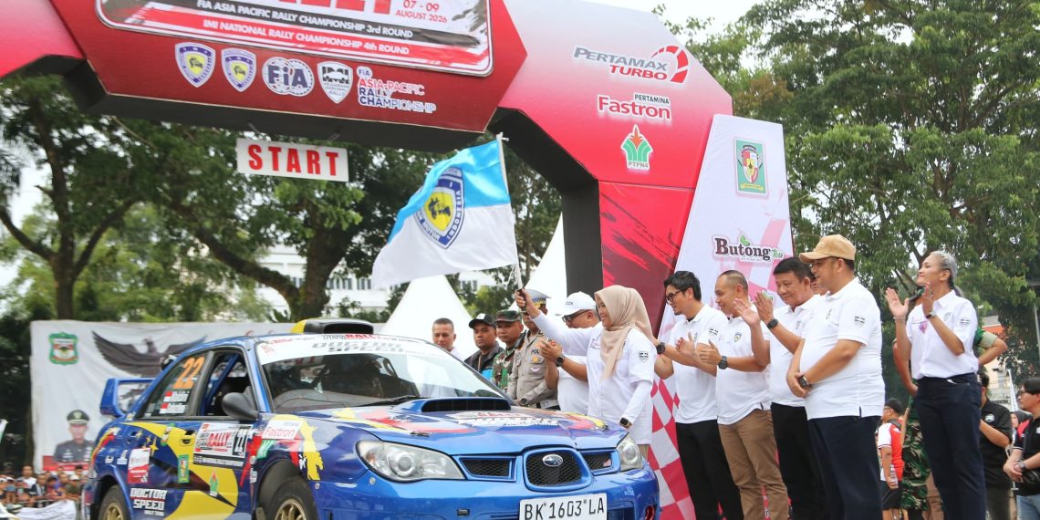 Peserta Sumatera Utara Rally 2026 Fia Asia Pacific Rally Dilepas dari Adam Malik Siantar