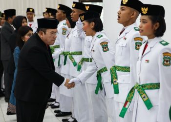 Paskibraka Kota Siantar 2026 Dikukuhkan, Lulus Masuk UI Dapat Beasiswa