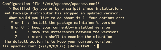 Opsi Konfigurasi apache2