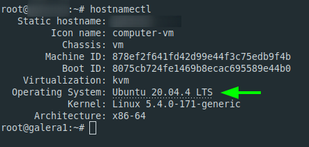 Memastikan OS setelah proses upgrade