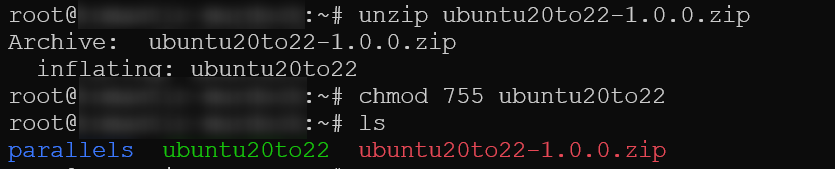 Ekstrak paket dan mengganti perizinan file