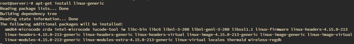 Upgrade versi kernel