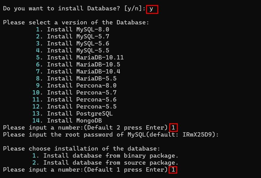 Instalasi MySQL via OneinStack