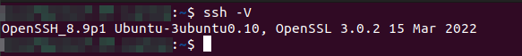 cek versi OpenSSH