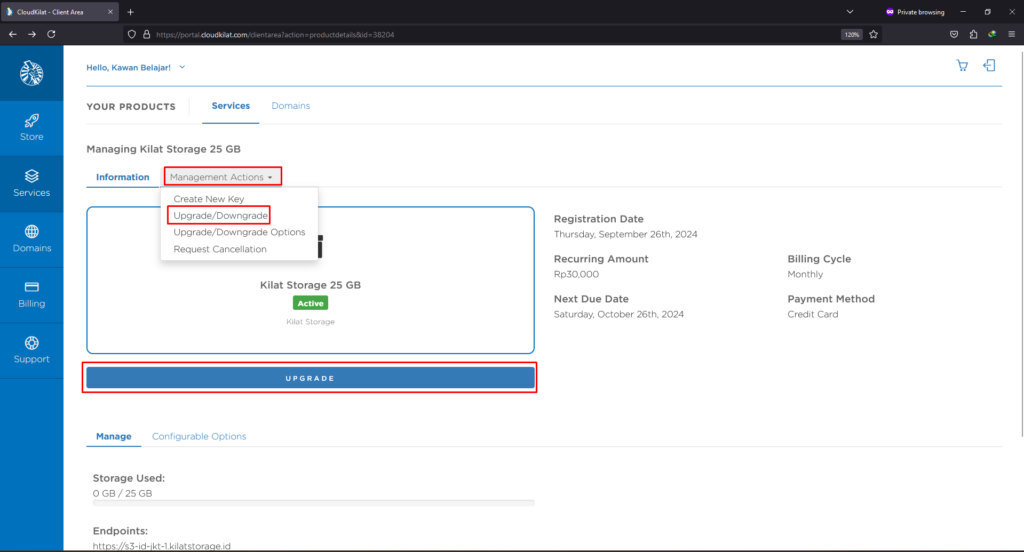 Profile Layanan Kilat Storage