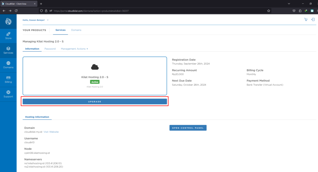 Profile Layanan Kilat Hosting 2.0