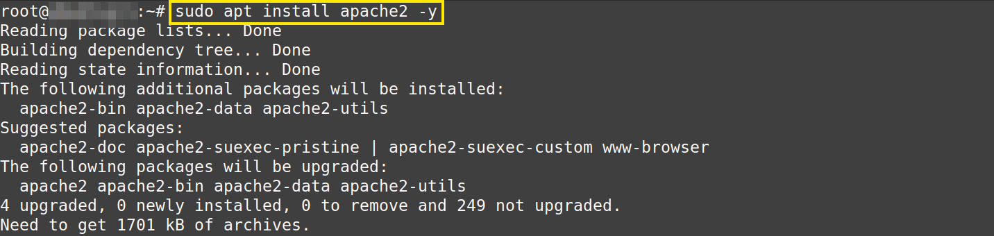 Menginstal Apache pada VPS Kilat VM 2.0