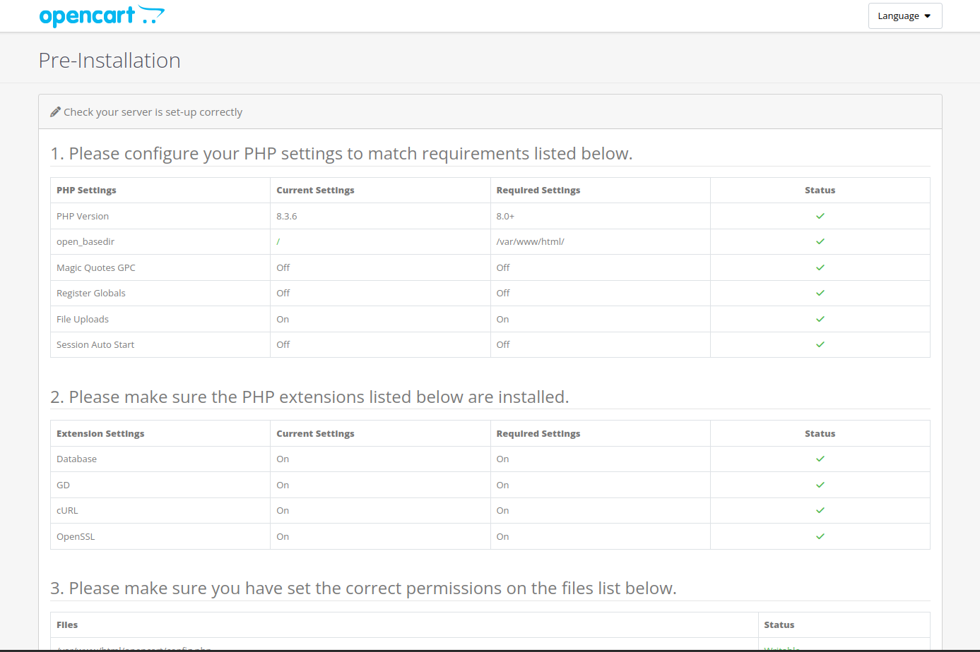 Cek Kecocokan Sistem