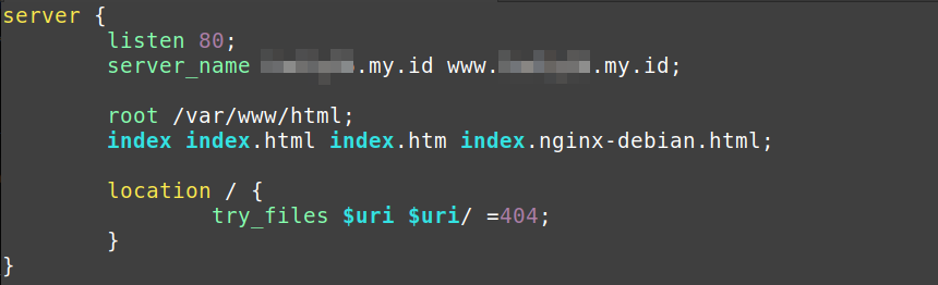 Instal Let's Encrypt - Konfigurasi Server Block NGINX