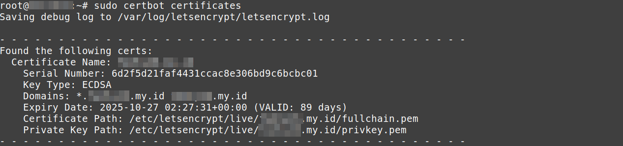Instal Let's Encrypt - Verifikasi Sertifikat SSL