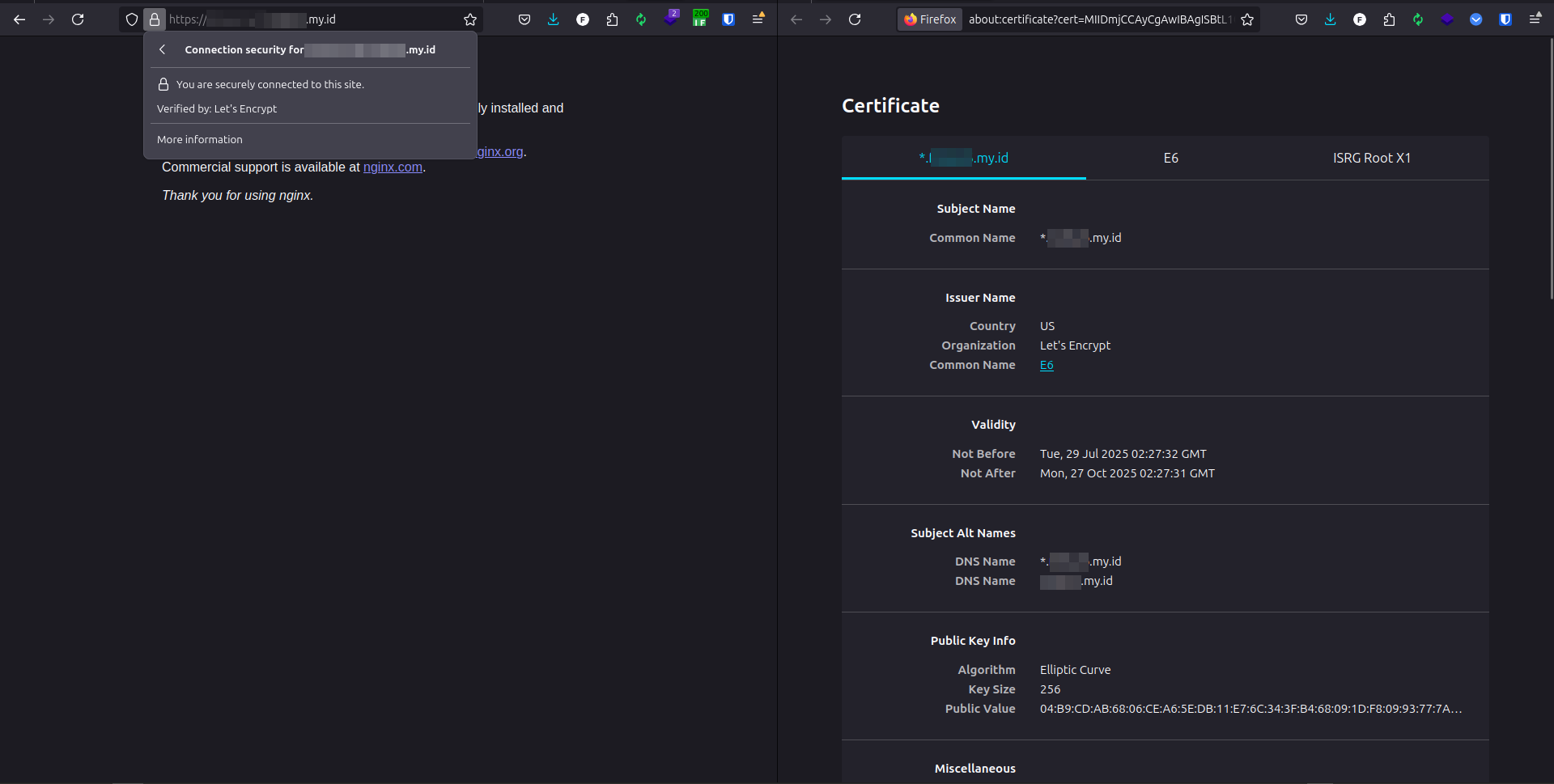 Instal Let's Encrypt - Uji Instalasi SSL dengan Mengakses Website melalui Browser