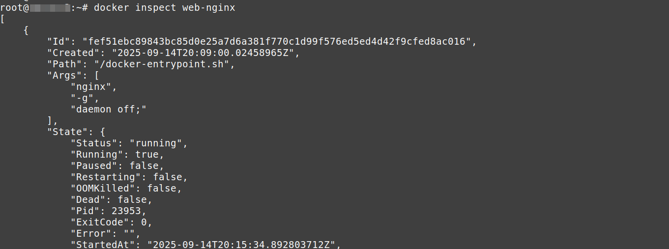 Melihat Detail Informasi Container
