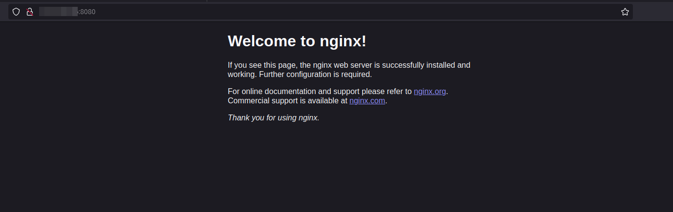 Default Page Nginx