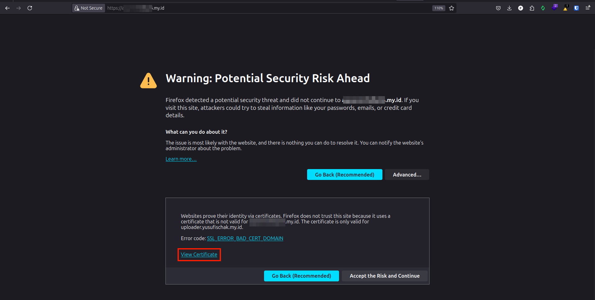 Cek Detail Sertifikat SSL pada Firefox