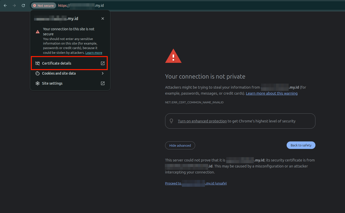 Cek Detail Sertifikat SSL pada Chrome