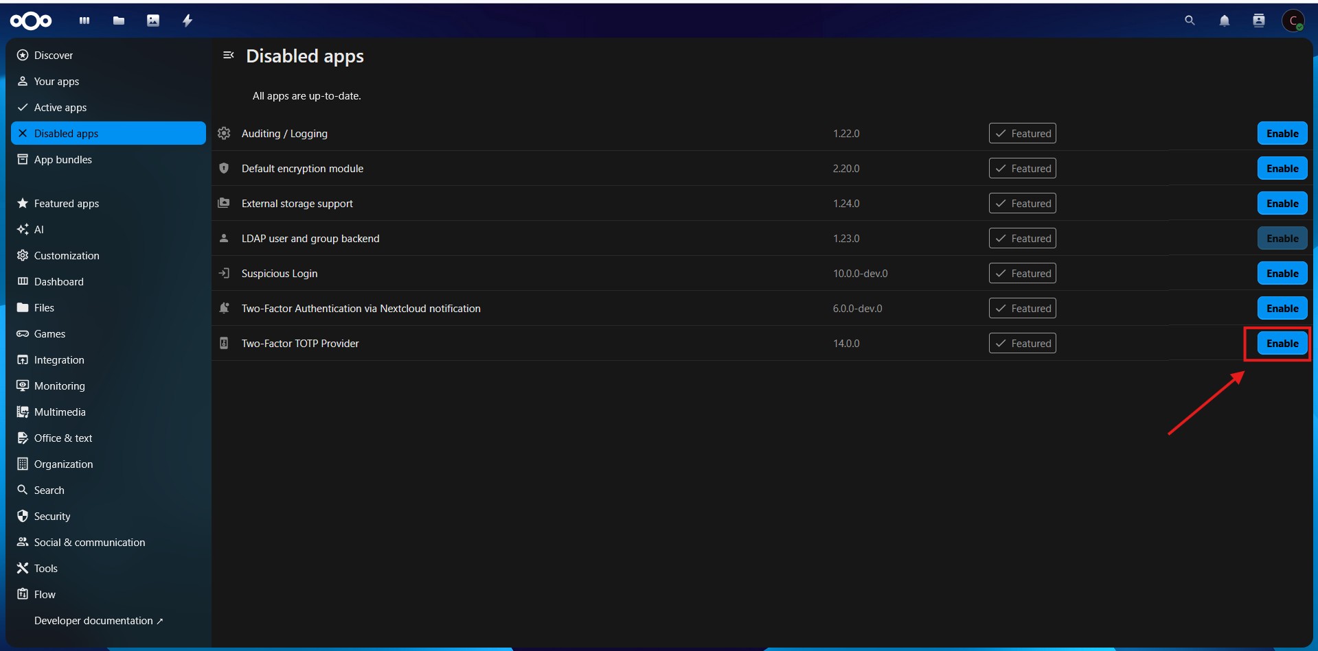 Enable TOTP Fitur NextCloud.jpg