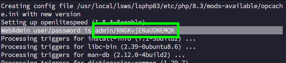 Username dan password default OpenLiteSpeed.png