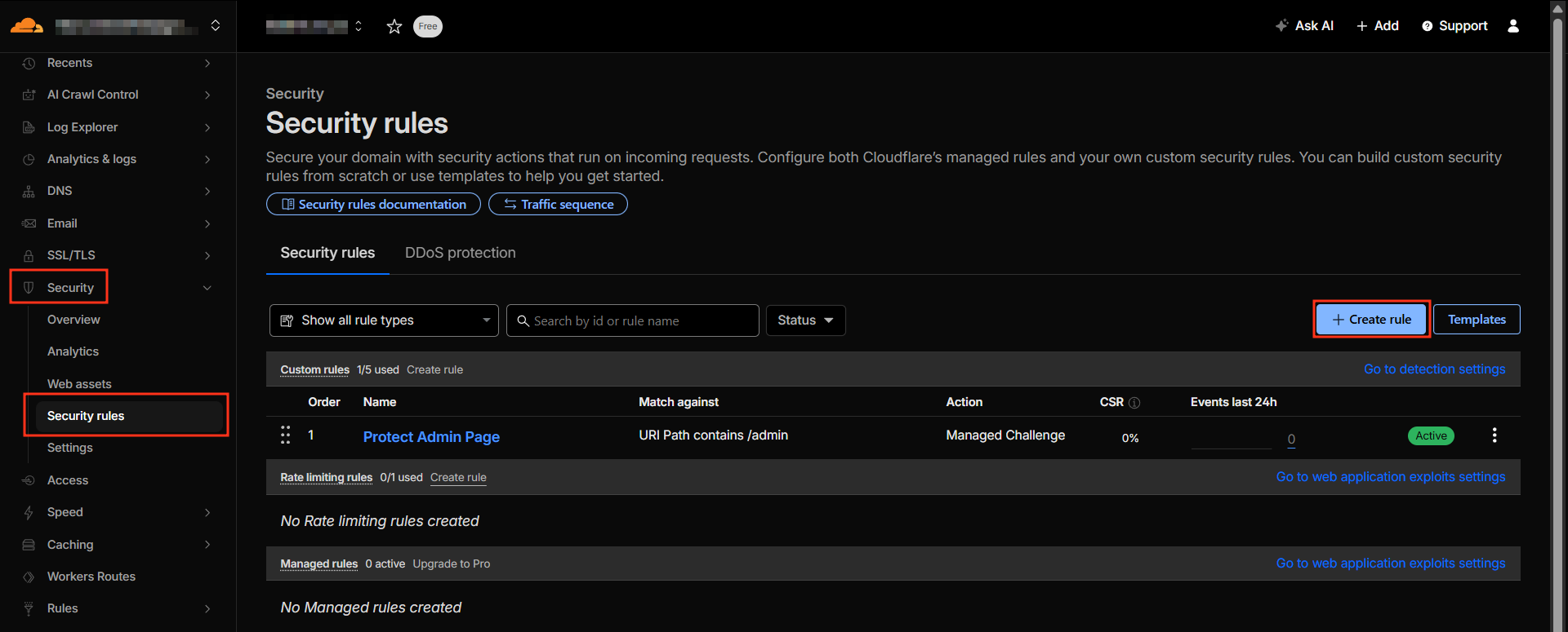 Web Application Firewall Cloudflare