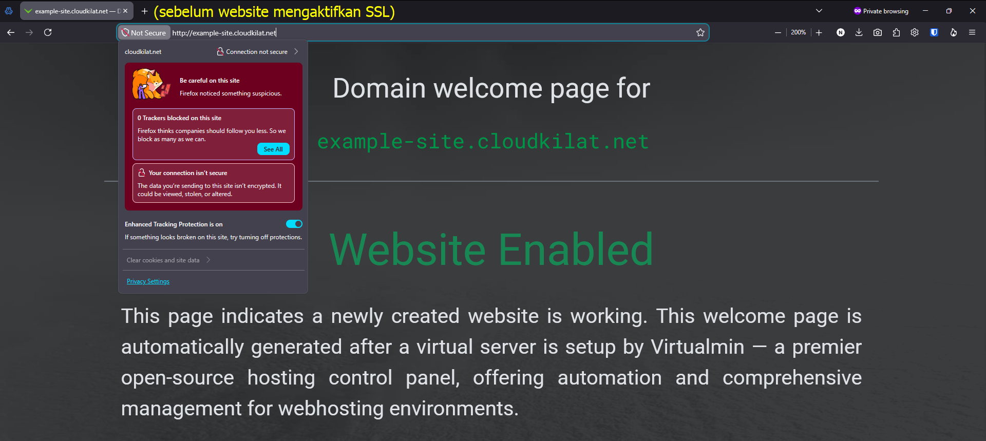 sebelum website mengaktifkan ssl