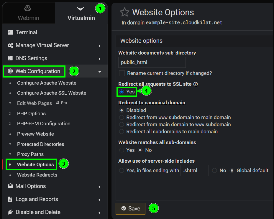 Redirect ke HTTPS