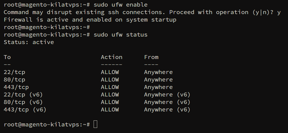 ufw-status-magento