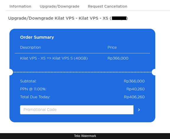 Verifikasi Request Upgrade