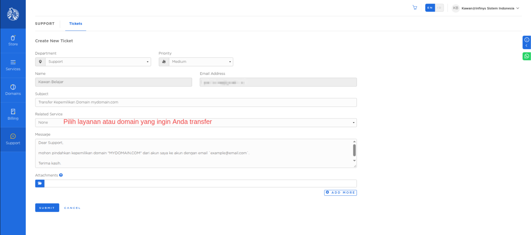 Detaill Tiket