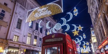 London Sambut Ramadan dengan Ribuan Lampu LED, Tegaskan Harmoni dan Keberagaman